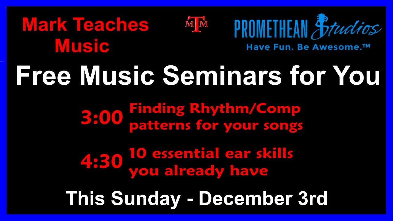 Music Seminars Sunday: finding rhythm patterns/10 ear-training skills ...